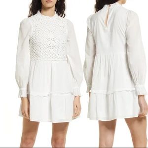 Saylor Felice Crochet Long Sleeve Dress XL